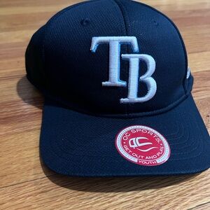 TB Logo Black Baseball Cap